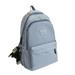 Casual Lightweight Solid Color Laptop Backpack for Children Blue