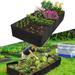 Relax love Fabric Raised Garden Bed 4/8 Grids Reusable Portable Rectangle Grow Bag Large Vegetable Planting Bag Durable Fabric Grow Bags for Flowers Plants