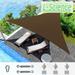 Sun Shade Sail UV Block Fabric Canopy Equilateral Triangle Water and Air Permeable & UV Resistant for Patio Garden Patio