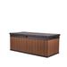Keter Darwin Brown 100 Gallon Resin Large Deck Box for Organization and Storage for Outdoor Furniture