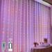 wofedyo home decor Creative Party Decor Curtain Lights 8 Modes USB String Light With Remote Control bathroom decor room decor E 16*9*4