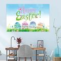 Sehao Flags_ Banners & Accessories Easter Banner Holiday Decorations Egg Bunny Flag Background Cloth Holiday Party Photo Background Home & Garden Hot Pink