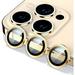 Compatible With iPhone 13/13 Mini - A Set of 2 Gold Glass Camera Lens Protectors