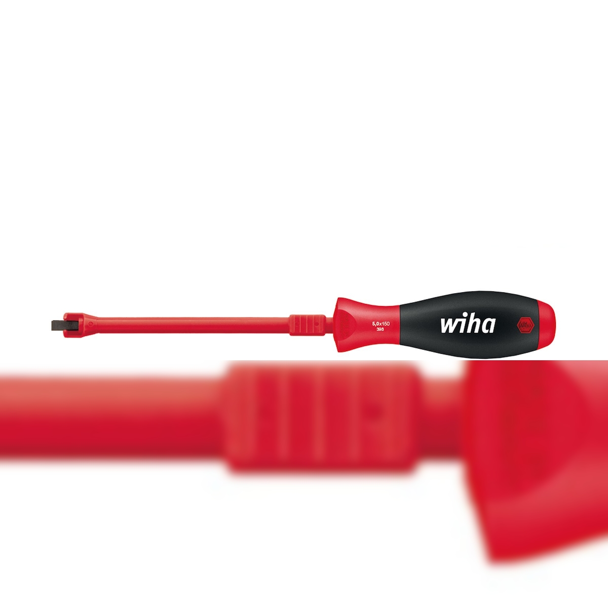 wiha Schraubendreher SoftFinish® Schlitz mit Festhaltefunktion (32871), 6,0 mm x 175 mm Image