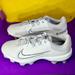 Nike Shoes | Nike Hyperdiamond 4 Pro Mcs Softball Cleats Dc8990-004 Women’s Size 11 | Color: Gray/White | Size: 11