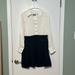 J. Crew Dresses | Jcrew Button Front Crepe Dress In Black/Cream. Size 6. Nwt | Color: Black/Cream | Size: 6