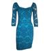 Free People Dresses | Intimately Free People Solid All Teal Blue Lace Lined Dress Womens M Medium | Color: Blue | Size: M