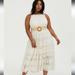 Torrid Dresses | Nwt Torrid Natural Ivory Tiered Maxi Dress | Color: Cream | Size: 12