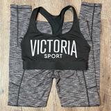 Victoria's Secret Pants & Jumpsuits | 2 Pc Victoria’s Secret~Victoria Sport~Active~Sports Bra & Leggings Set~Small | Color: Black/White | Size: S