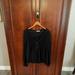 Anthropologie Tops | Anthropologie "We The Free" Women's Size M Black Gauzy Shirt W/Raw Edges | Color: Black | Size: M