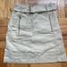 Tory Burch Skirts | Bergdorf Goodman X Tory Burch Cargo Mini Skirt Sz 0 | Color: Cream/Tan | Size: 0