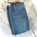 Free People Skirts | Free People | 26 / 2 | Zip It Up Full Zip Raw Frayed Distressed Denim Skirt Nwot | Color: Blue | Size: 2