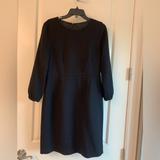 J. Crew Dresses | J.Crew Collection Black Wool 3/4 Sleeve Suit Dress | Color: Black | Size: 10