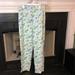 Lilly Pulitzer Pants & Jumpsuits | Lilly Pulitzer Vintage Pants Size 12 Super High Rise Straight Leg Daisy Print | Color: Blue/Green | Size: 12