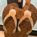 Coach Shoes | Brand New Coach Flip Flops | Color: Gold/Tan | Size: 6