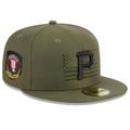 Men's New Era Green Pittsburgh Pirates 2023 Armed Forces Day On-Field 59FIFTY Fitted Hat