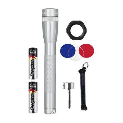 Maglite Mini Maglite 2-Cell AA LED Flashlight Combo Pack (Silver, Clamshell Packagi SP2210C