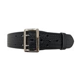 Perfect Fit 2.25in Fully Lined Sam Browne Leather Belt Basket Weave Chrome Buckle Black 46 8000-BW-CH-46
