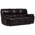 Porter Designs Ramsey Leather-Look Reclining Sofa, Brown - Porter Designs 03-112C-01-6013