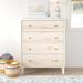 Sand & Stable™ Baby & Kids Anstead 4 Drawer 34.72" W Chest Wood in Brown/Gray | 43.23 H x 34.72 W x 19.29 D in | Wayfair