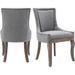 One Allium Way® Linen Parsons Dining Chair Wood/Upholstered/Fabric in Gray | 35.4 H x 22.8 W x 20.8 D in | Wayfair 22550B5DC9A747A187F167DF4A890049