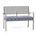 Woodard New Century Garden Outdoor Bench Metal in Gray | 34 H x 43.75 W x 23.75 D in | Wayfair 930004ST-72-20T