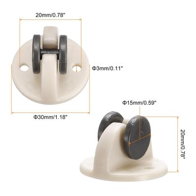 Self Adhesive Wheels, Mini Casters Sticky Pulley Self Fixed Wheels