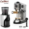 Coffart-Machine à café expresso automatique BioloMix 20 bars avec baguette mousseur à vapeur de