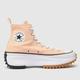 Converse run star hike hi trainers in peach