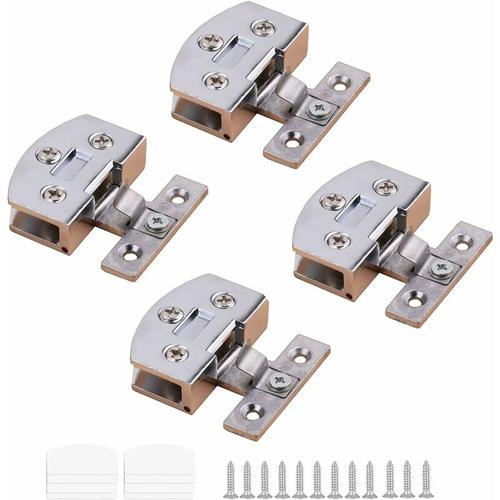 Set von 4 Glas Tür Clips, Tür Scharnier Ersatzteile, Glas Tür Scharniere Set, Möbel Scharnier Glas
