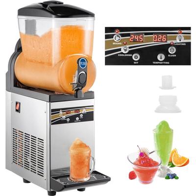 15L kommerzielle Slushy-Eismaschine 500W 220V Edelstahl Slush Maker 52x21x80 cm - Mophorn