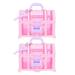 Frcolor 2Pcs Girls Treasure Box Toys Little Girl Makeup Box Table Jewelry Organizer