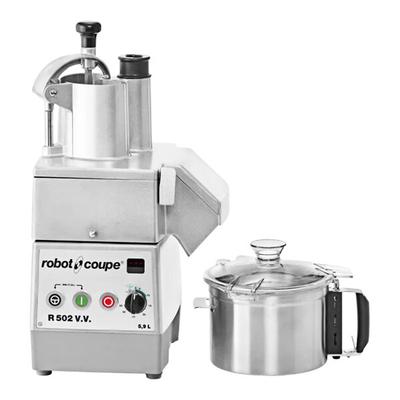 Robot Coupe R502VV Variable Speed Combination Food Processor with 6 Qt. / 5.9 Liter Cutter Bowl and Vegetable Prep - 120V, 1 Phase, 2 hp