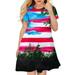 kpoplk 4th of July Dress Toddler Girl Fourth American Flag Outfit American USA Flag Kid Patriotic Clothes(3-4 Years)