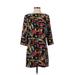 Tildon Casual Dress - Shift: Black Print Dresses - Women's Size Small