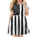 kpoplk 4th of July Dress Toddler Girl Fourth American Flag Outfit American USA Flag Kid Patriotic Clothes(7-8 Years)