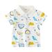 B91xZ Baby Boy Clothes Cute Lapel Children s Short Sleeve Tops Kids Dinosaur Shirt Toddler Boy Button Down T Shirts Cool Toddler Tops Boys Size 12-18 Months