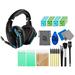Logitech G935 Wireless 7.1 Surround Sound Over-the-Ear Gaming Headset Black/Blue With Cleaning Kit Bolt Axtion Bundle Used