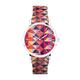 Sekonda Maxima Ladies 38mm Quartz Watch in Multicoloured with Analogue Display, and Geometric Patterned Stainless Steel Strap 40576