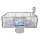 Selonis Baby Playpen Big Size Playground with 400 Balls for Kids, Grey:Blue/Babyblue/Pearl