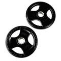 Equipped Gym - Olympic Tri Grip Weight Plate Set 1.25kg - 25kg. 2" Cast Iron And Rubber Coated Weights For Weight Lifting Gym Equipment For Home & Commercial Use For Both Men And Women (2x 5kg)