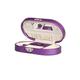 KKNH jewelry box Lockable Jewelry Boxes With Necklace Hangers Portable Jewelry Organizer Box Travel Storage Bag Inner Flocking Storage Box Classic retro elegance (Color : Purple)