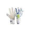 Torwarthandschuhe REUSCH "Pure Contact Silver Junior" Gr. 5, weiß (weiß, blau) Kinder Handschuhe Fussballhandschuhe