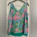 Lilly Pulitzer Tops | Lilly Pulitzer Reversible Tank Top. Size Small. | Color: Blue/Green/Pink/Red/Tan | Size: S