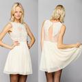Urban Outfitters Dresses | Kimchi Blue | Urban Outfitter | Swan Pearl-Embellished Dress | Color: Cream | Size: S