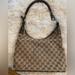 Gucci Bags | Authentic Gucci Monogram Logo Shoulder Bag Tote. #5.8g | Color: Brown/Tan | Size: 10.8”X4”X8”