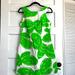 Lilly Pulitzer Dresses | Bright Green With Gold Detail Dress | Color: Green/White | Size: 4