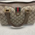 Gucci Bags | 100% Authentic - Monogram Luxury Gucci Boston | Color: Tan | Size: Medium Size