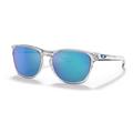 Oakley OO9479 Manorburn Sunglasses - Men's Polished Clear Frame Prizm Sapphire Lens 56 OO9479-947906-56