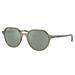 Ray-Ban RB2195F Thalia Sunglasses Transparent Green Frame Grey Mirror Lens Asian Fit 53 RB2195F-66355C-53